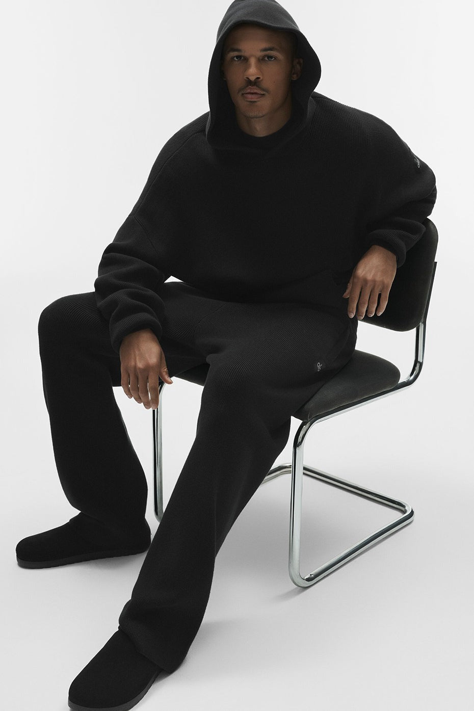 Scholar Hooded Sweater - Black