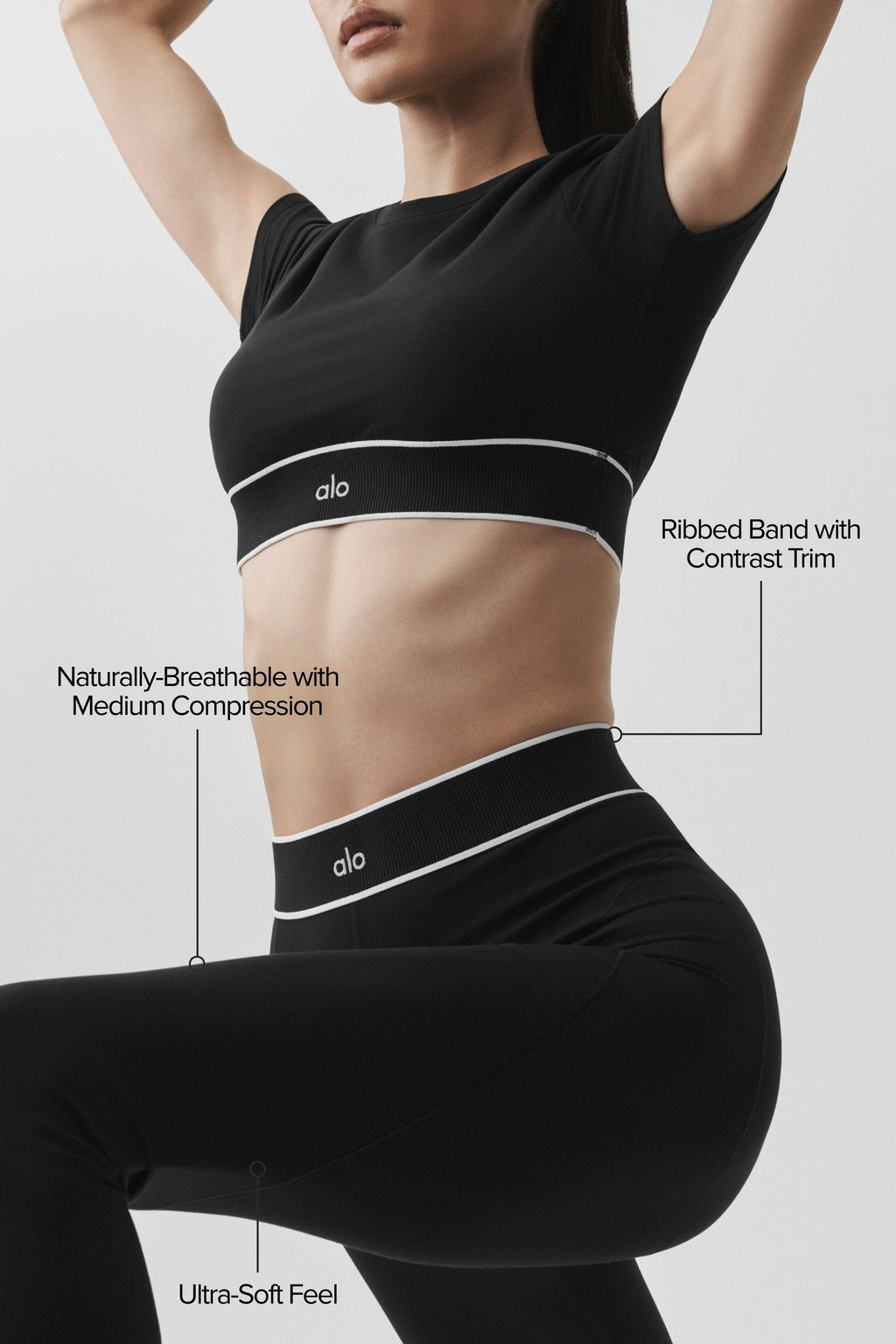 ALO Softsculpt High-Waist Amp It Up Legging - Black