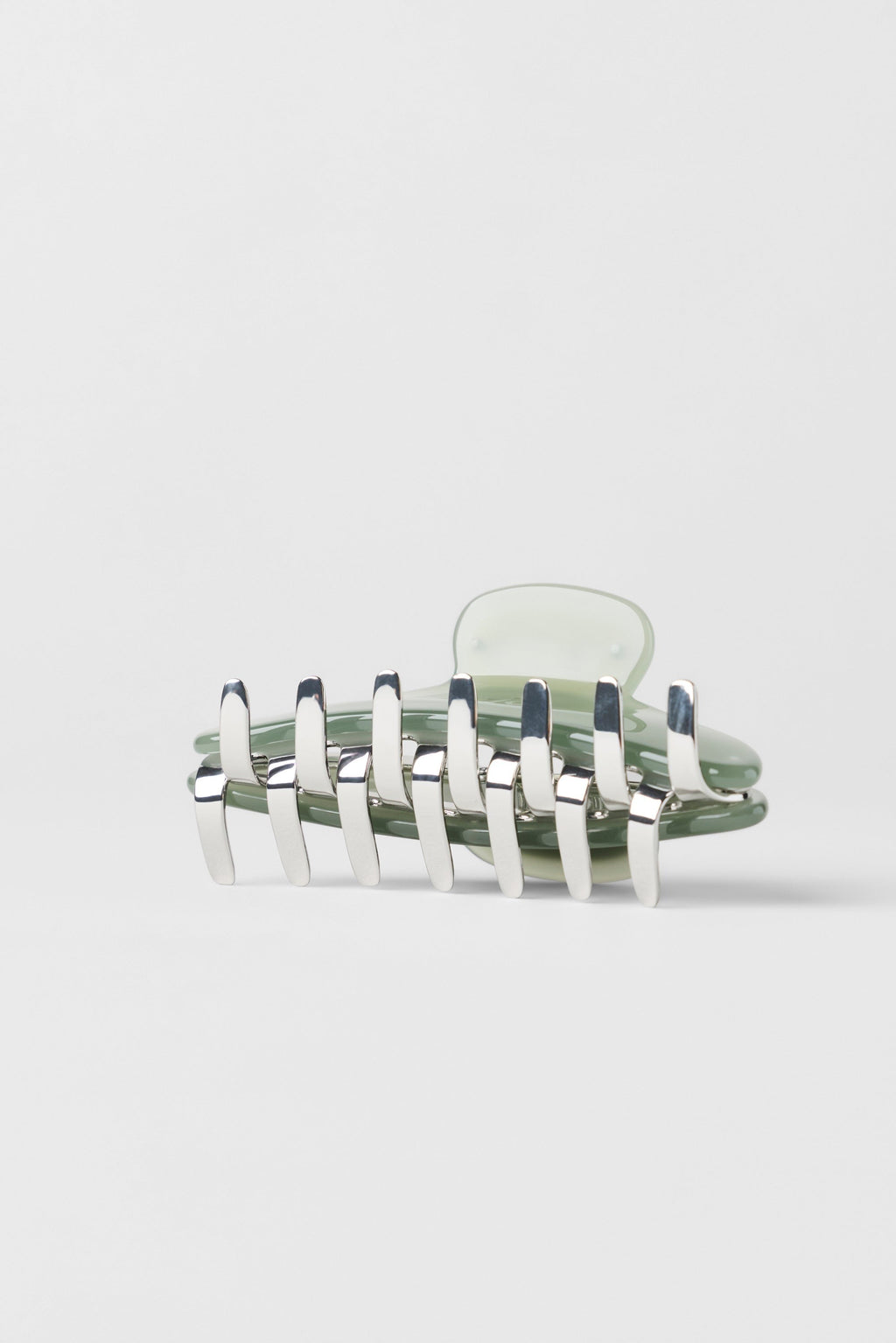 Acrylic Illusion Claw Clip - Dune Grass/Chrome