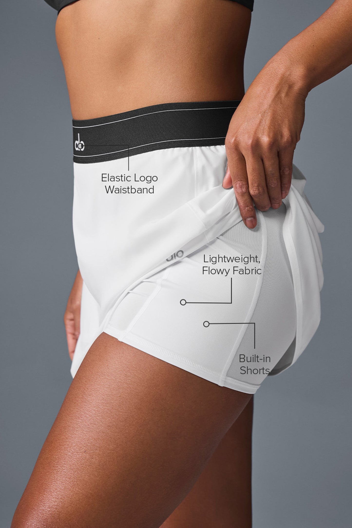 Match Point Tennis Skirt - White