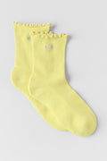 Women's Lettuce Edge Sock - Sunshine