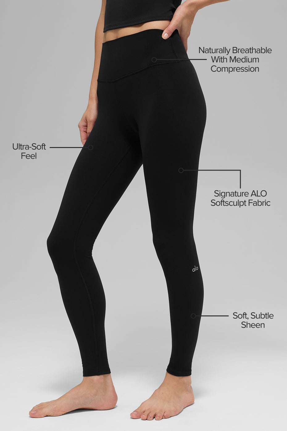 ALO Softsculpt High-Waist Legging - Black