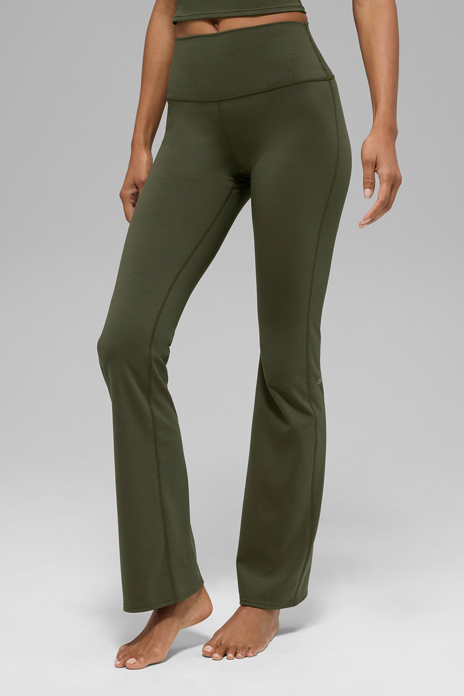 ALO Softsculpt High-Waist Bootcut Legging (Regular) - Green Olive