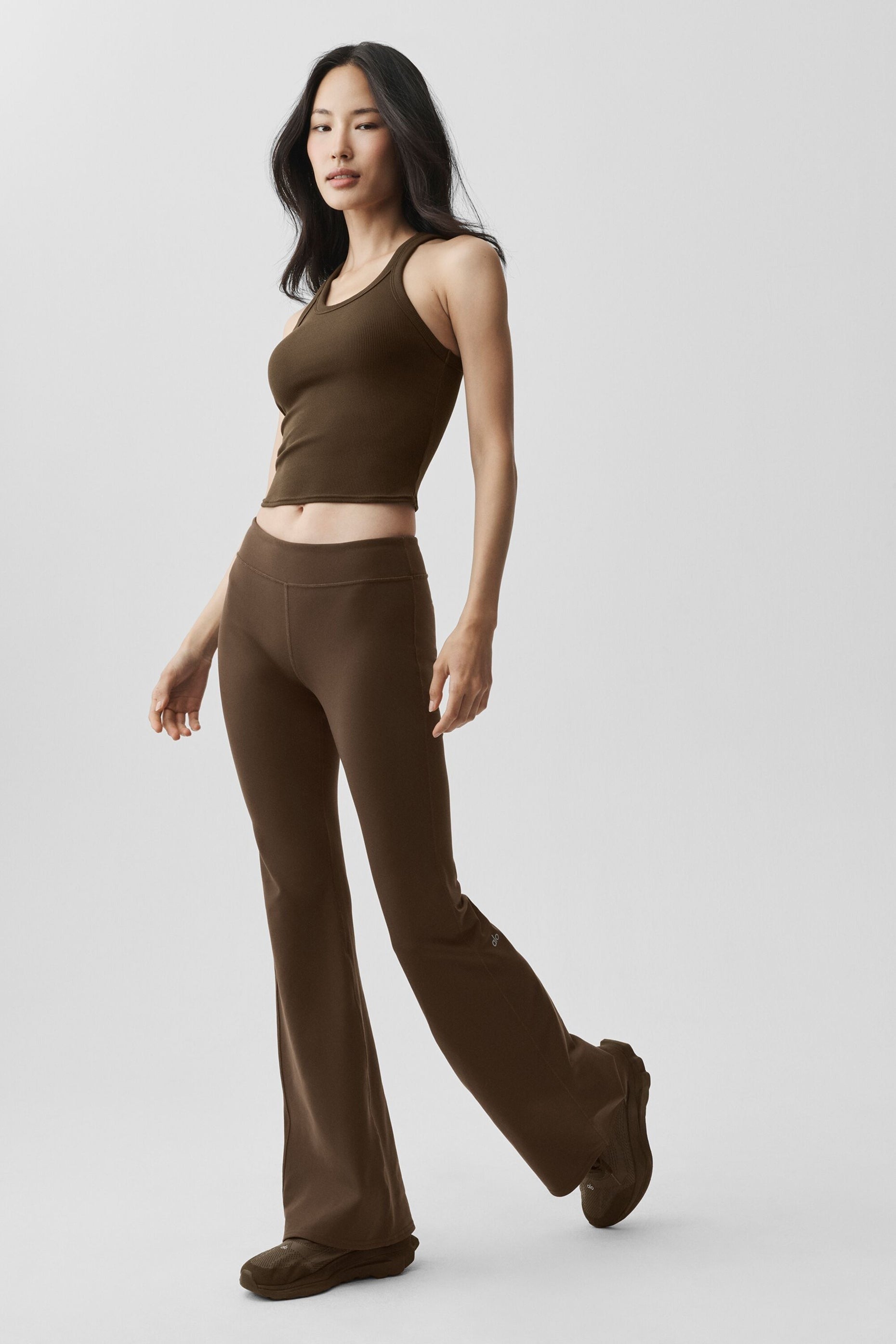Airbrush Low-Rise Flare Legging (Regular) - Espresso