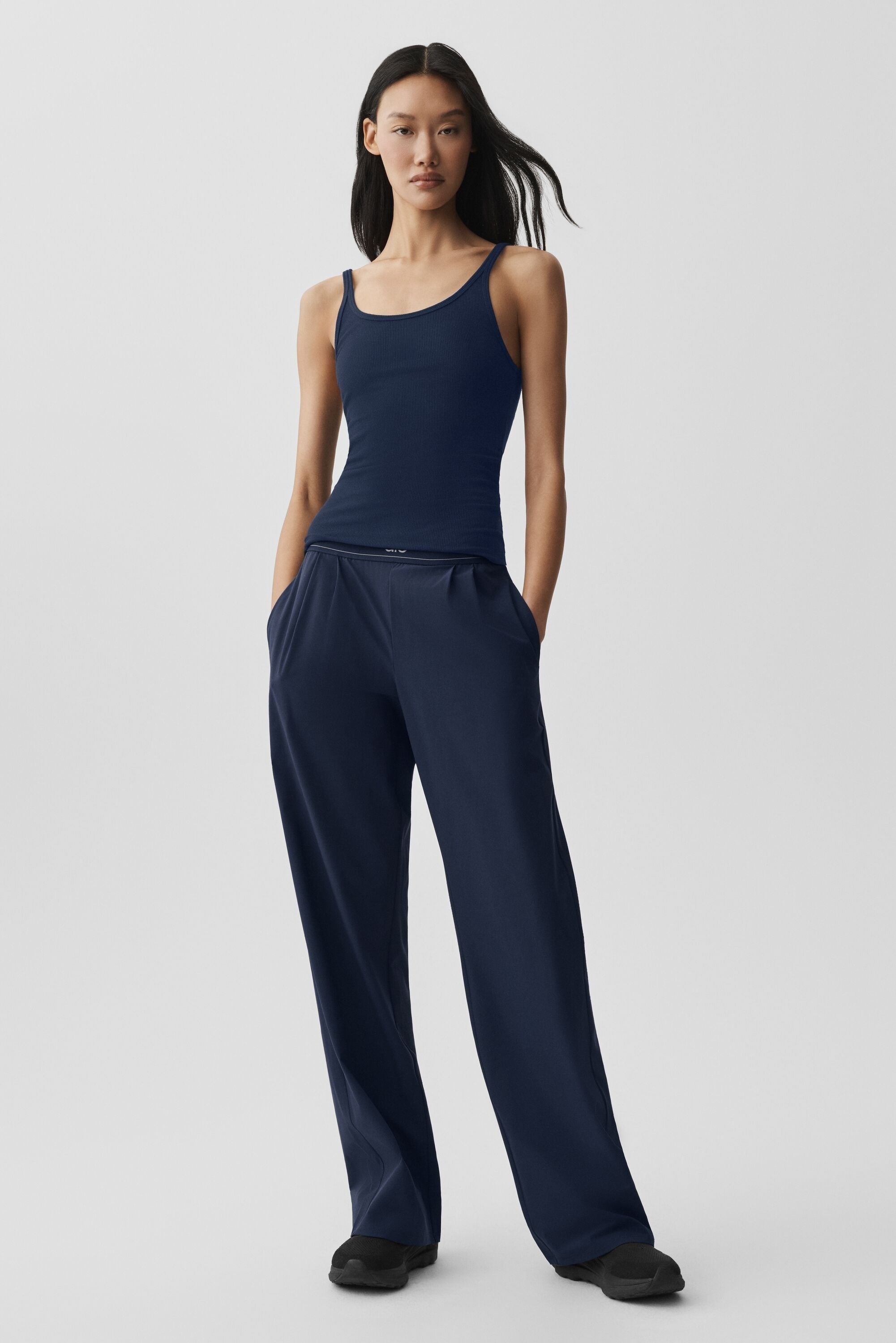 Ribbed Adore Tank - Navy