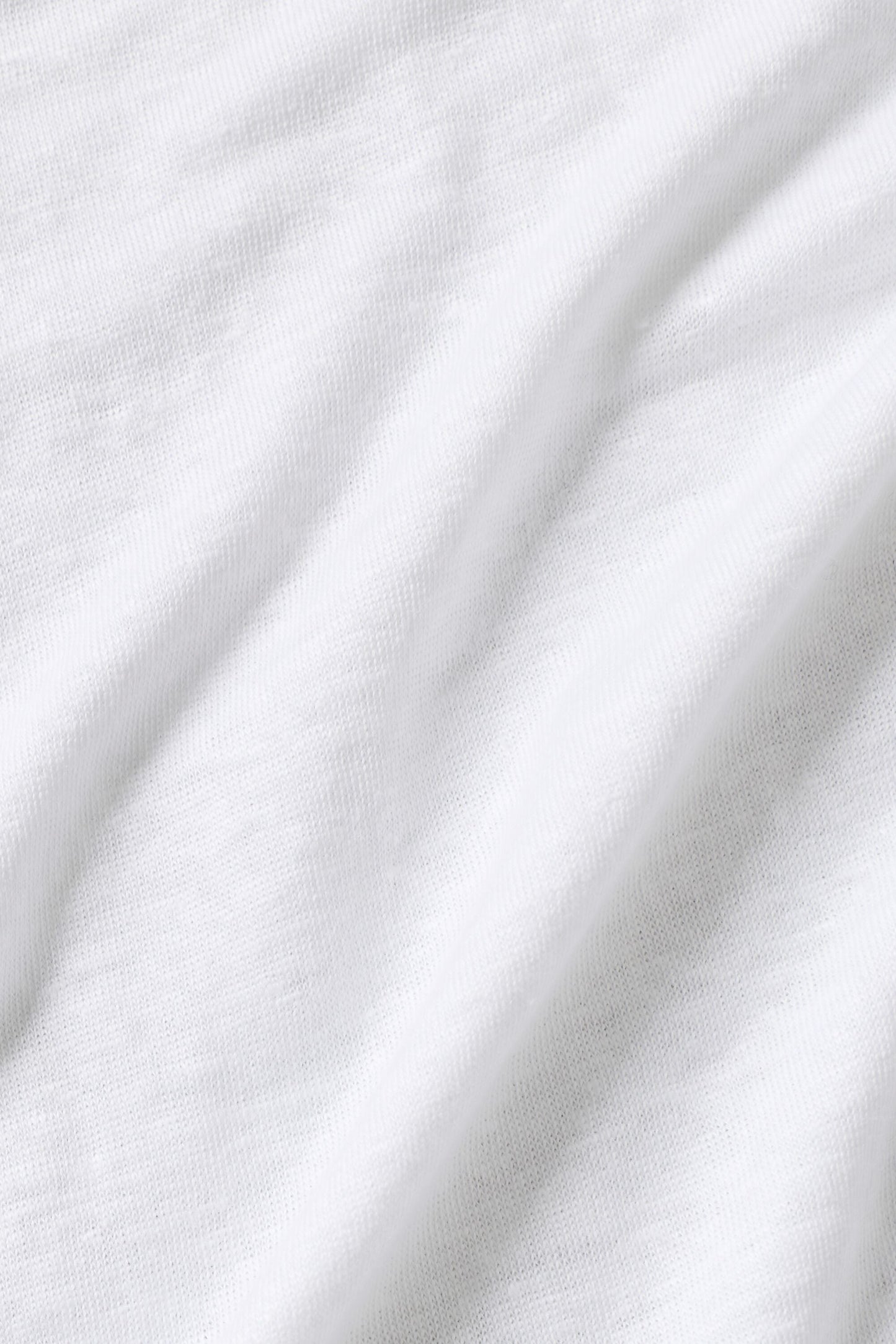 Linen Jersey Coastal Long Sleeve Pullover - White