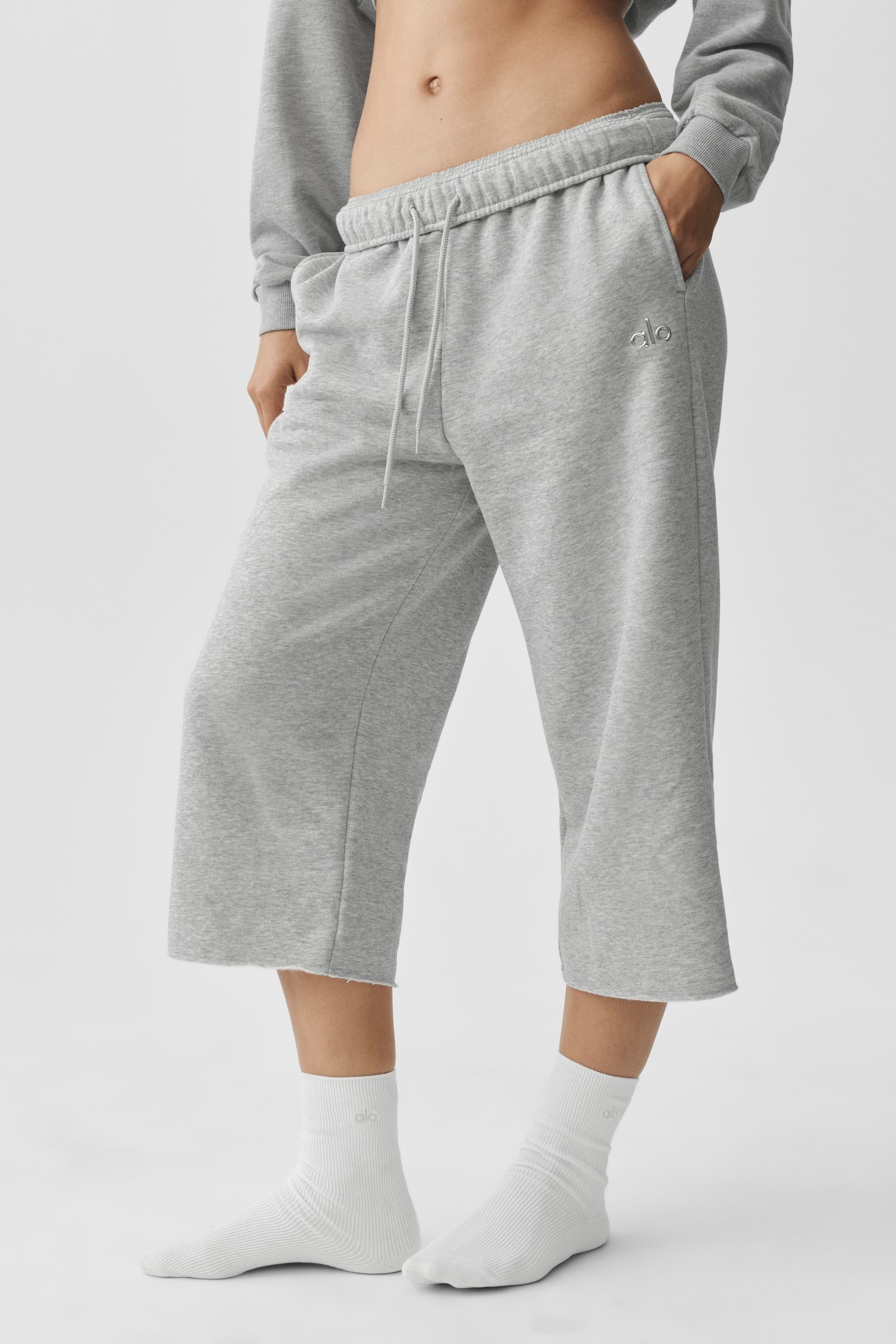 Accolade Cutoff Sweatpant - Athletic Heather Grey