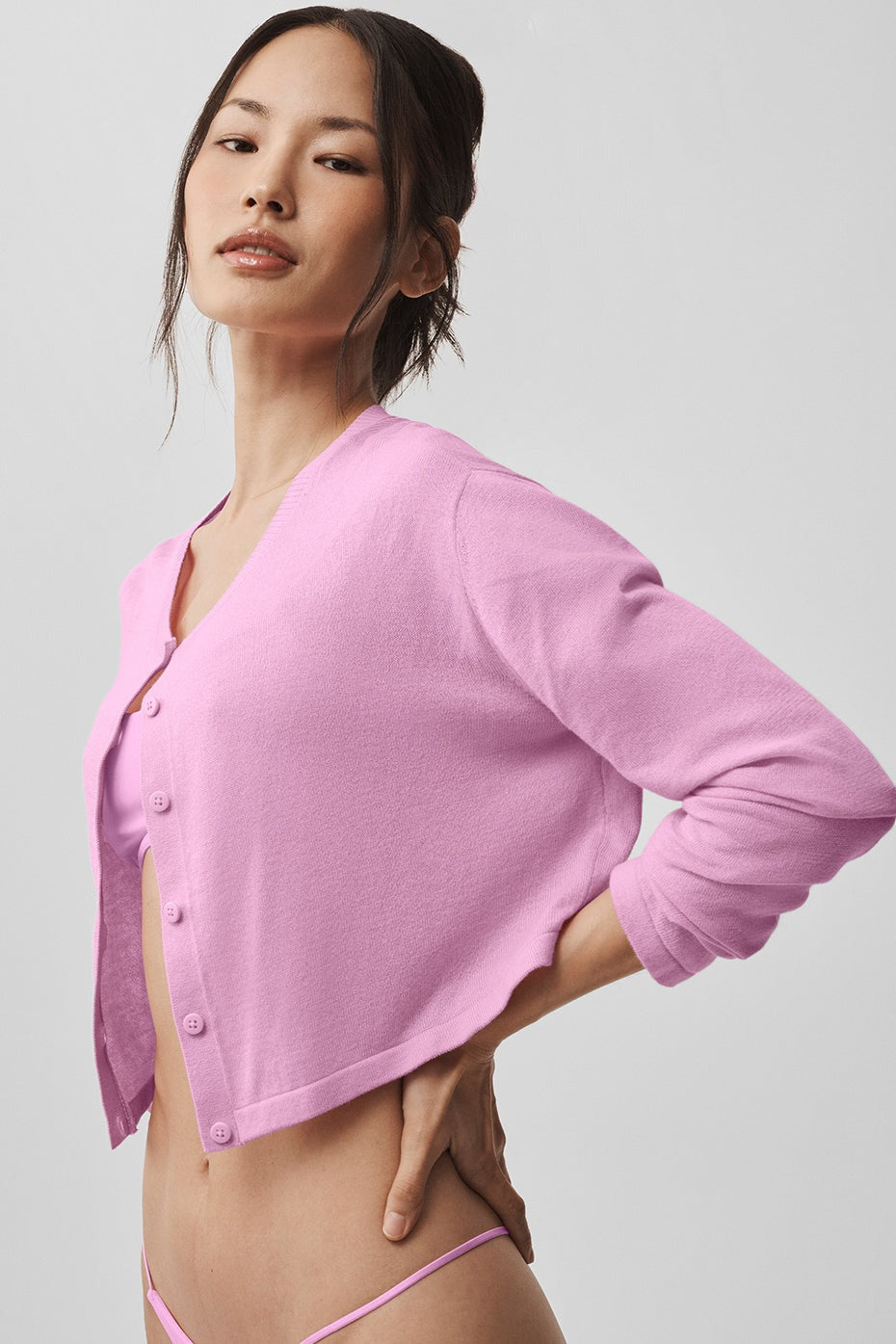 Supernatural Sweater Cardigan - Candy Heart Pink