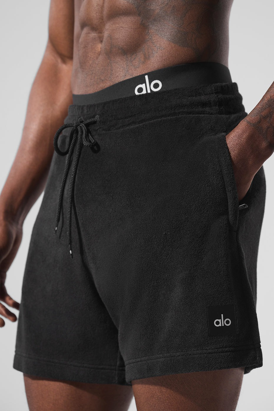 7" Coastal Terry Short - Black