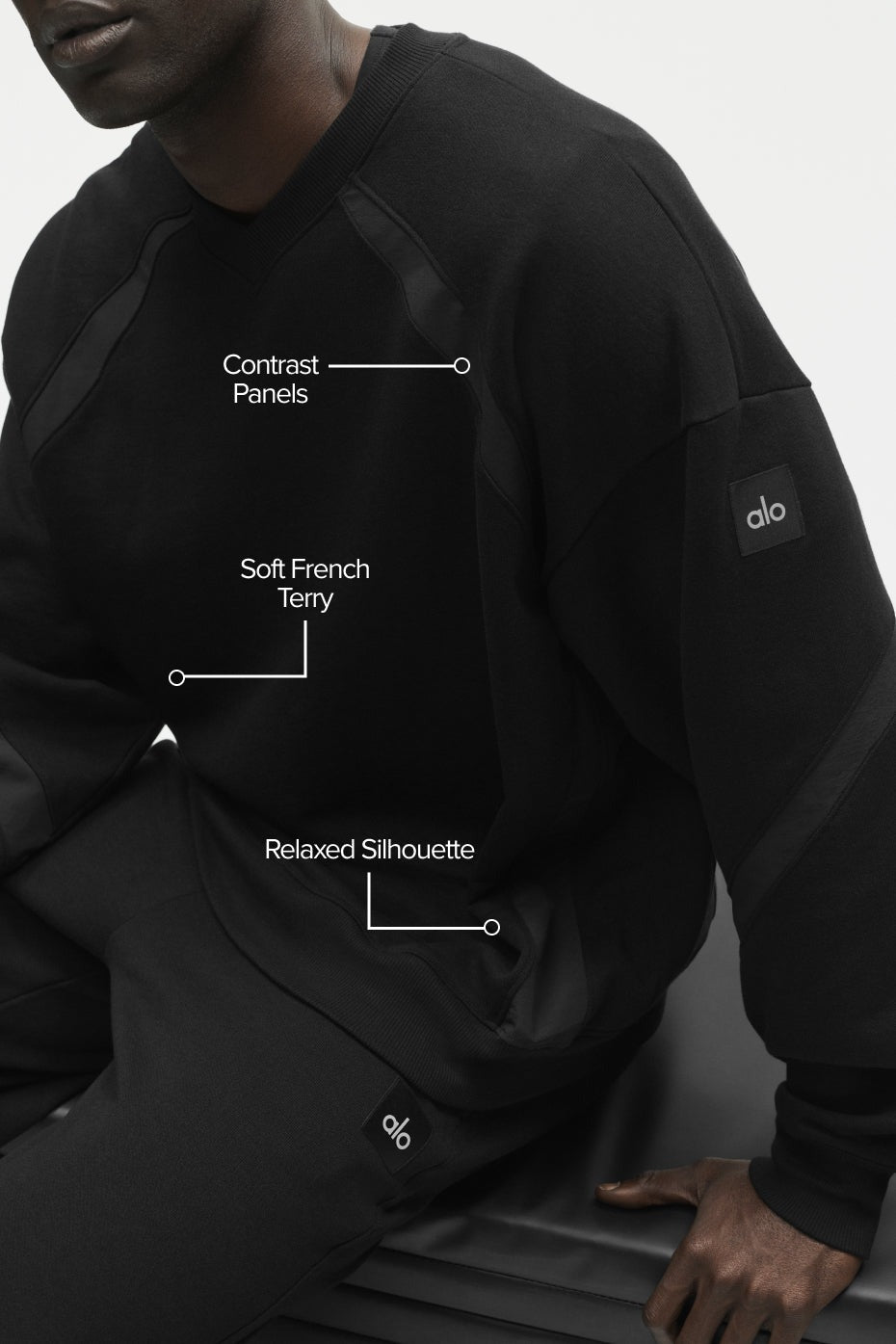 Field Crew Neck Sweatshirt - Black