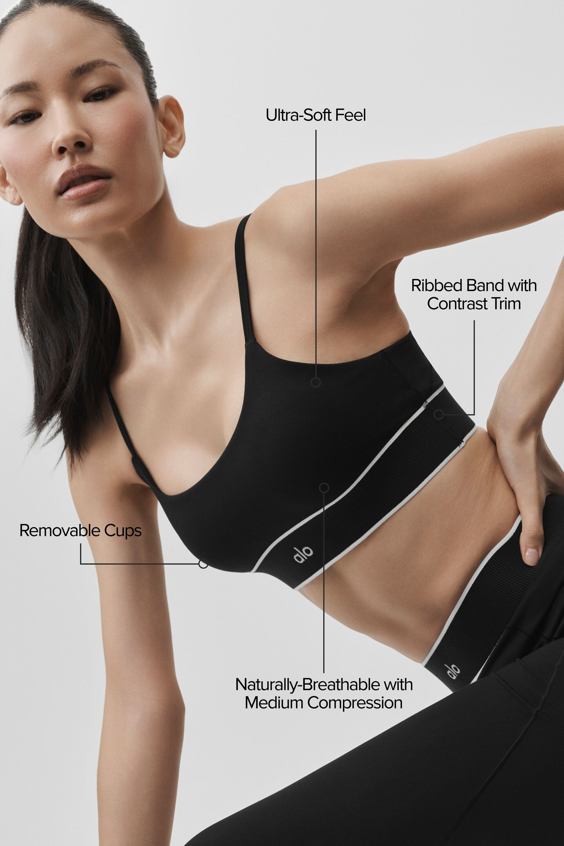 ALO Softsculpt Amp It Up Bra - Black