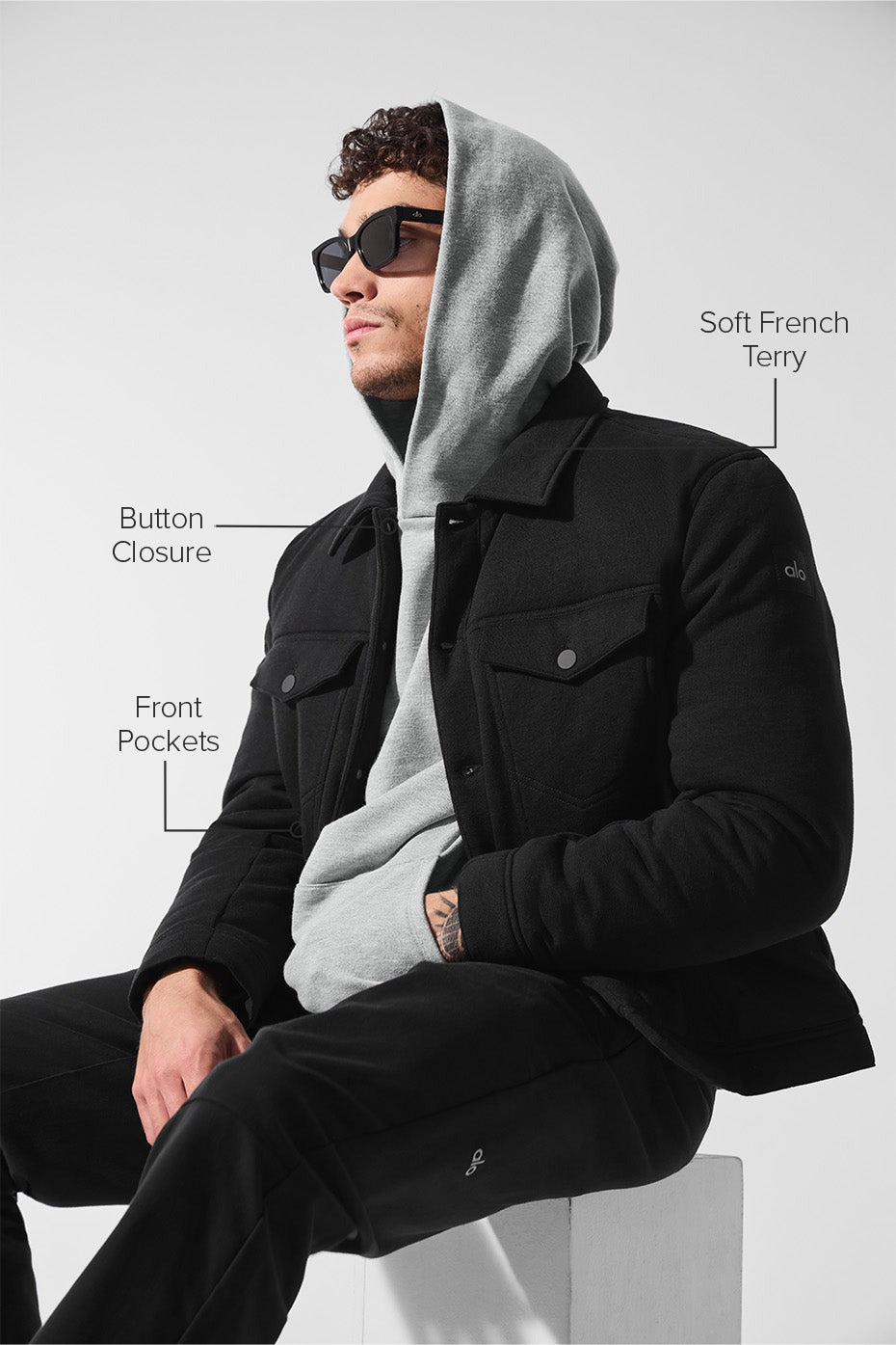Ease Trucker Jacket - Black