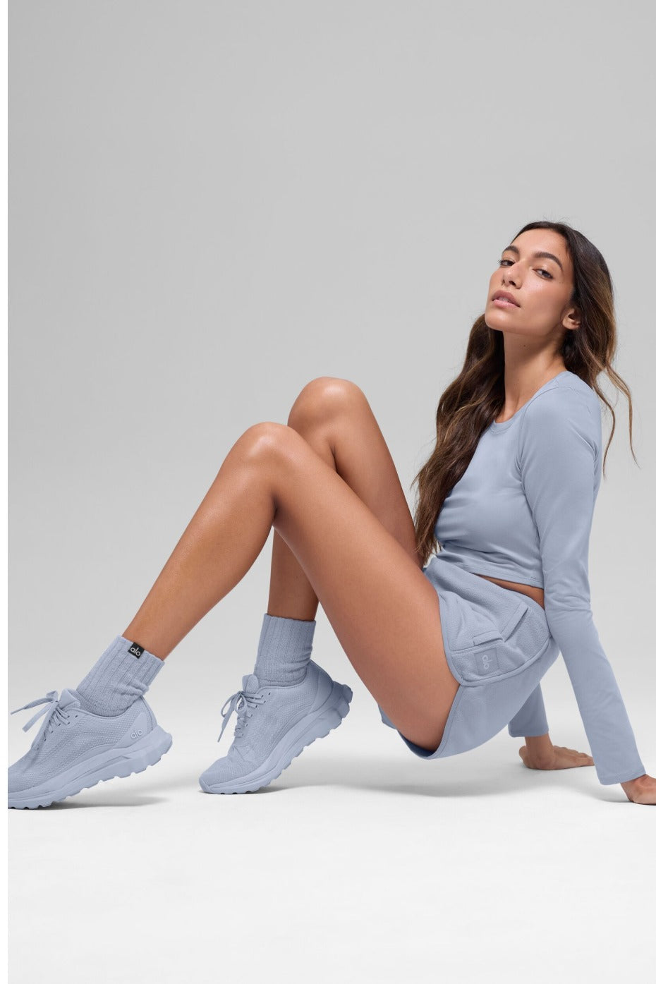 Unisex Half-Crew Scrunch Sock - Winter Frost
