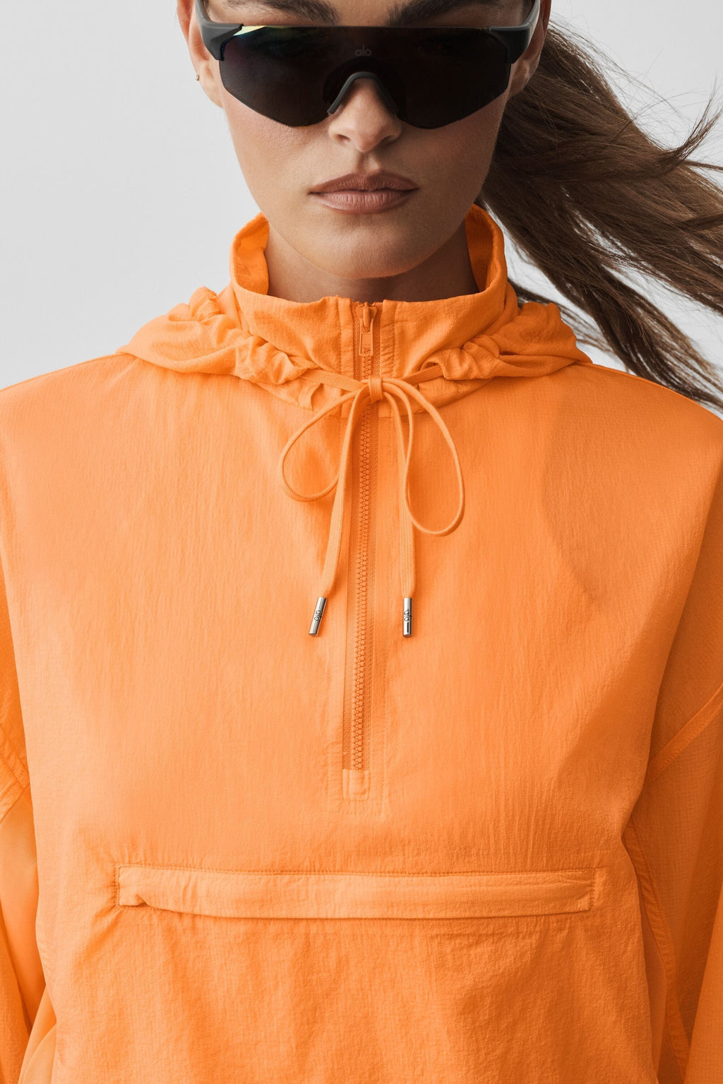 1/4 Zip Go Time Pullover - Satsuma Breeze