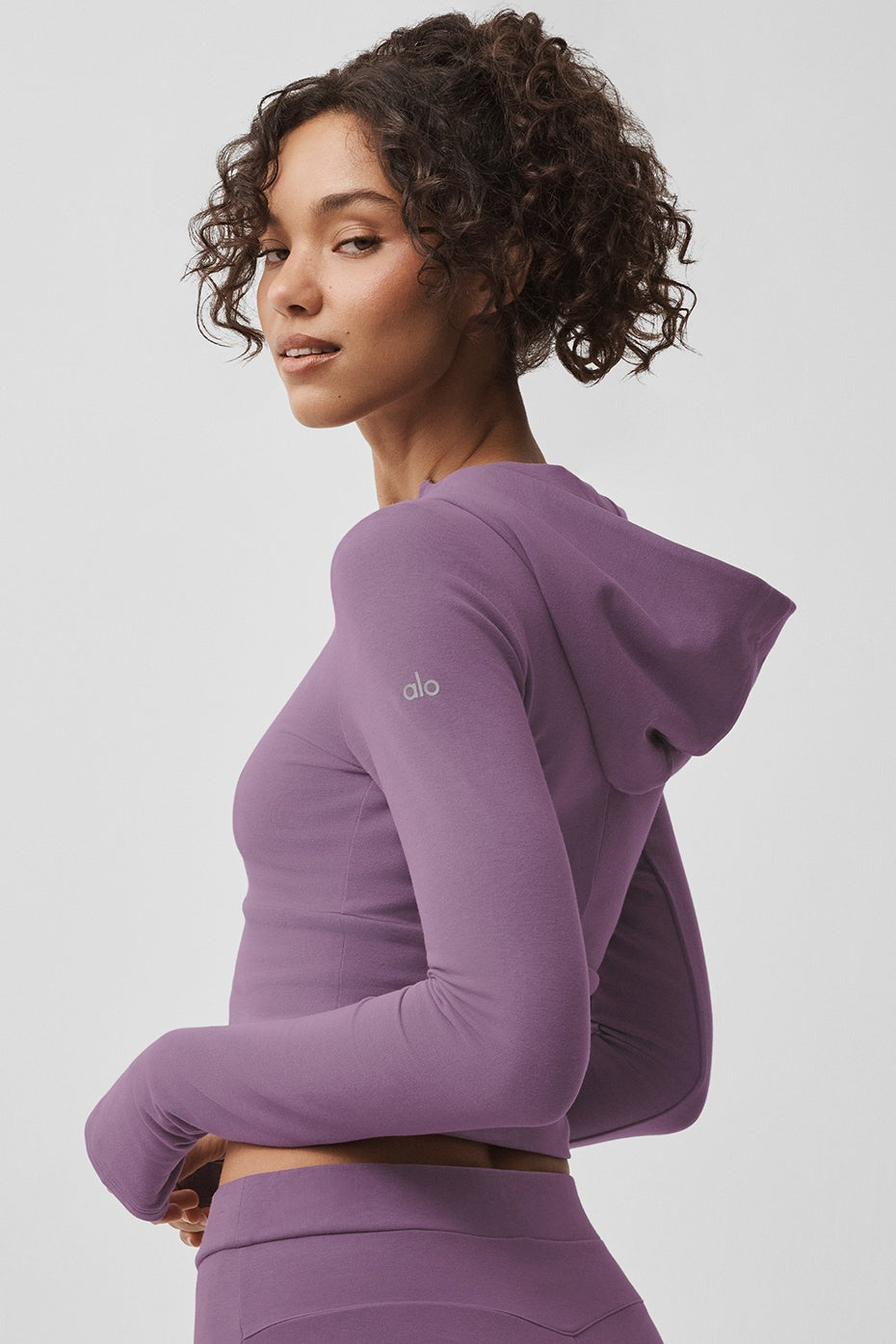 Sway Full Zip Hoodie - Plum Kiss