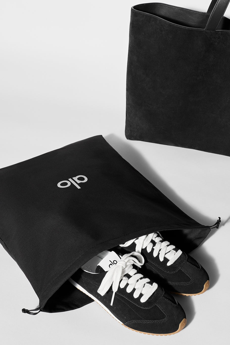 ALO Tranquility Tote - Black Suede