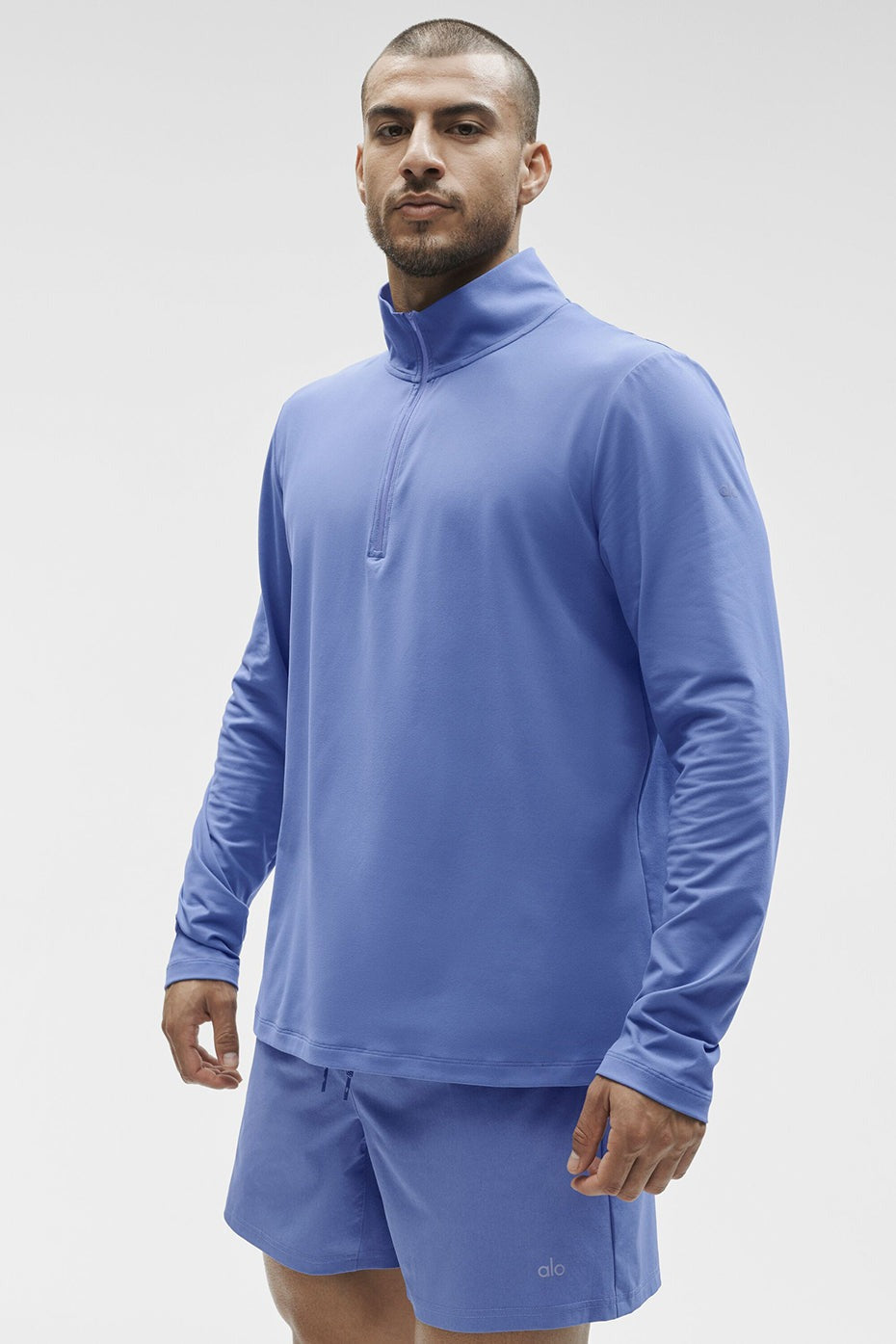 Conquer 1/4 Zip Reform Long Sleeve - Provence Blue
