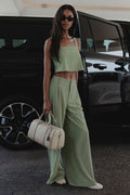 High-Waist Dreamscape Trouser (Regular) - Dune Grass