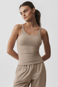 Ribbed Adore Tank - Gravel