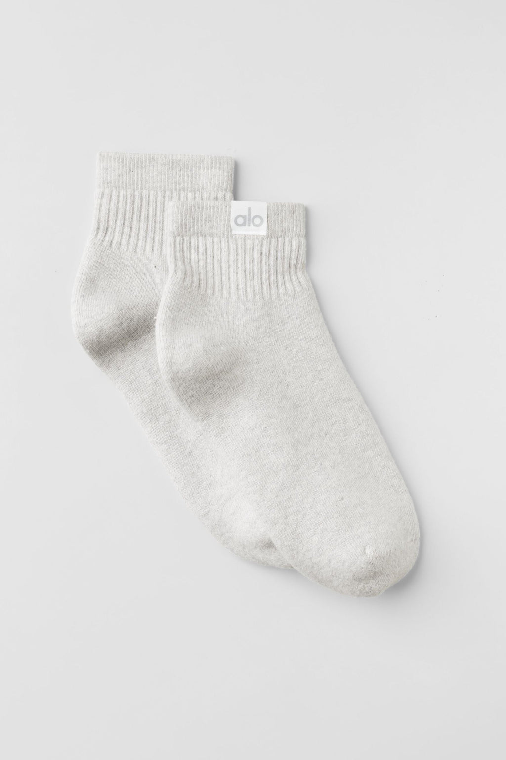 Quarter Crew Street Sock - White Heather