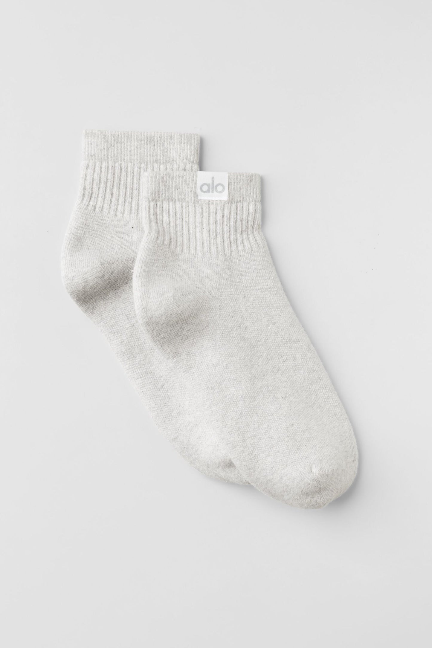 Quarter Crew Street Sock - White Heather