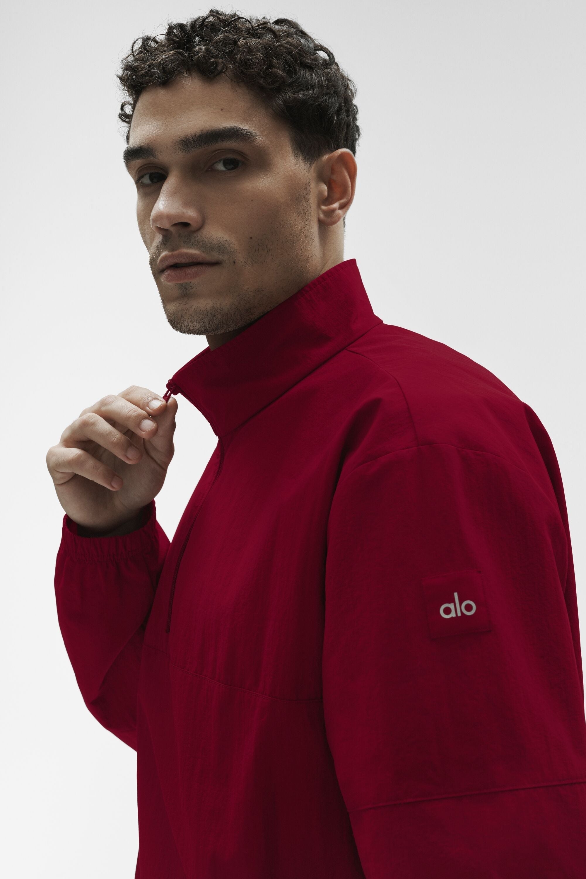 Light Weight Takeaway Track Pullover - Garnet