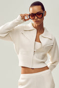 Cashmere Radiate Jacket - Ivory