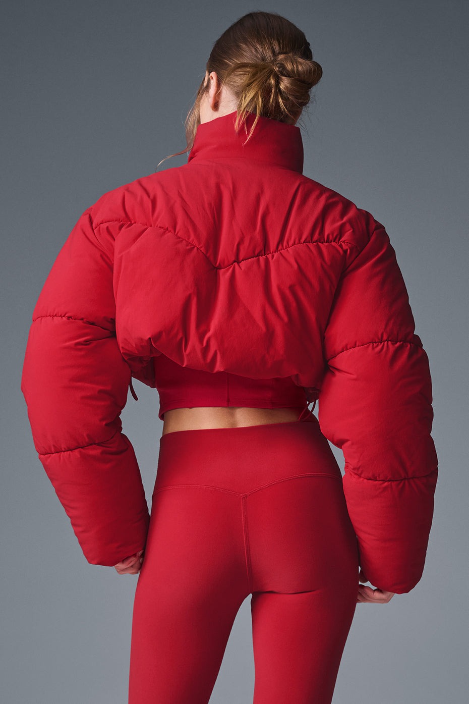 Main Act Corset Puffer - Bold Red
