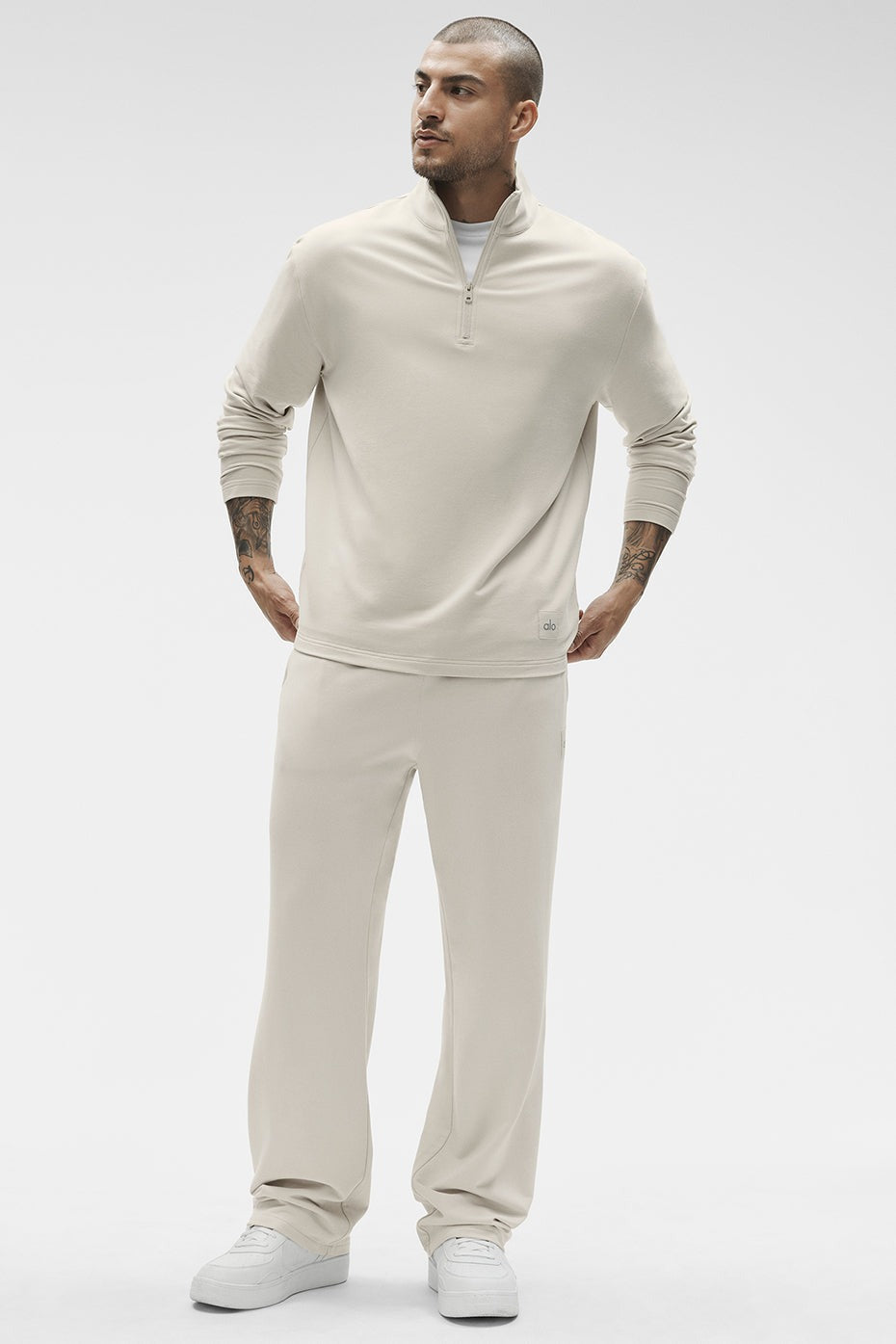 Double Take Straight Leg Pant - Bone