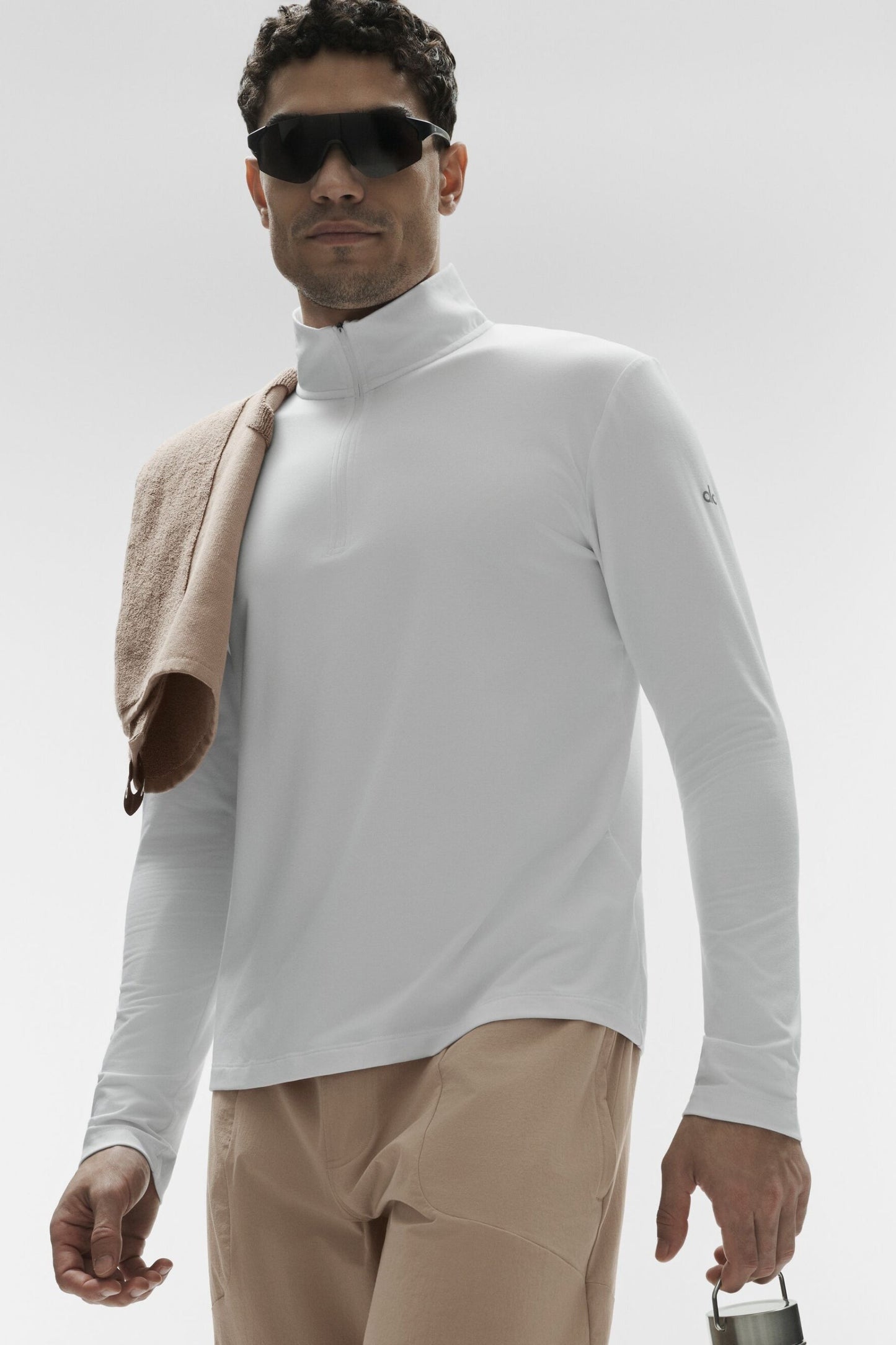 Conquer 1/4 Zip Reform Long Sleeve - White
