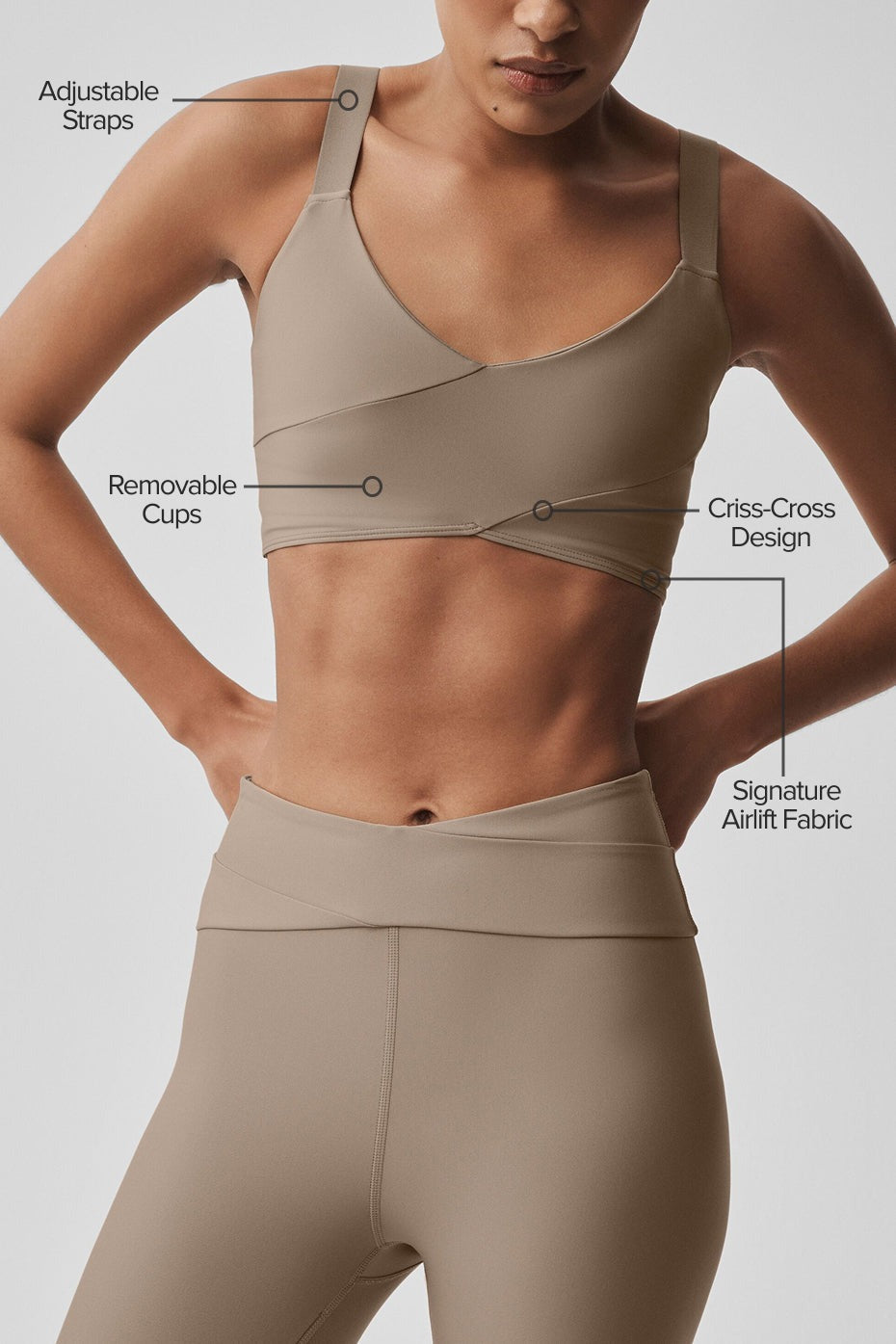 Airlift Horizon Bra - Gravel