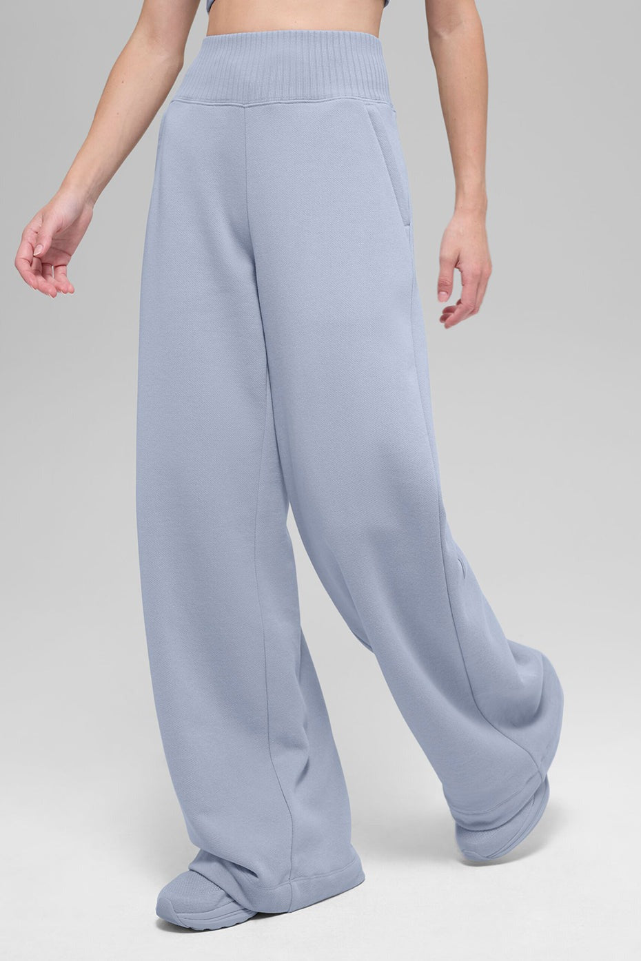Serenity Wide Leg Sweatpant - Winter Frost