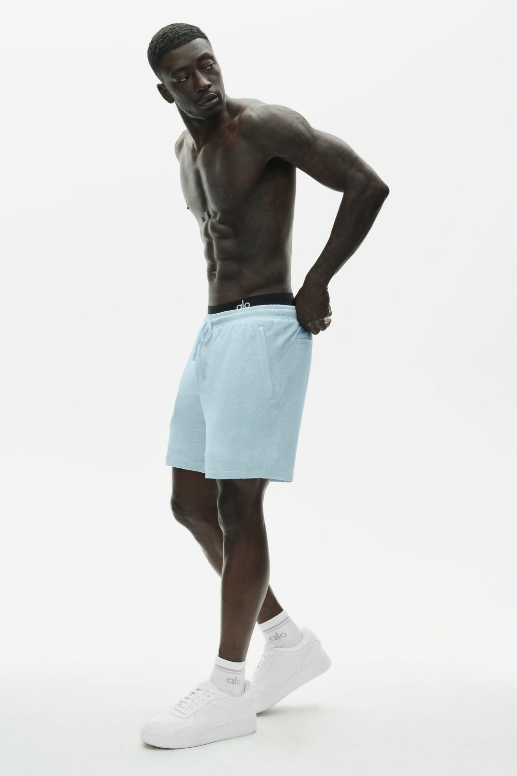7" Linen Jersey Coastal Short - Seaside Blue