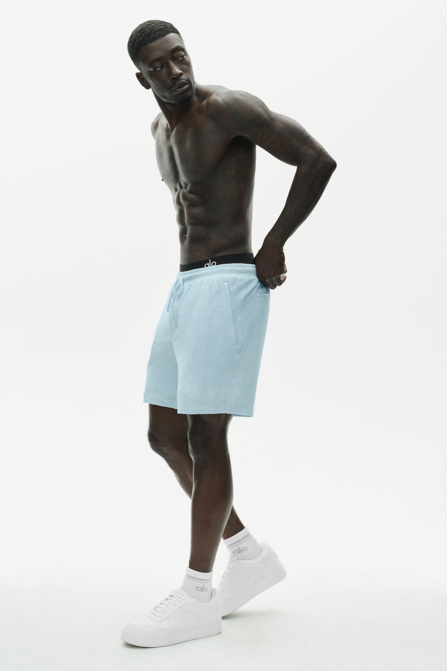 7" Linen Jersey Coastal Short - Seaside Blue