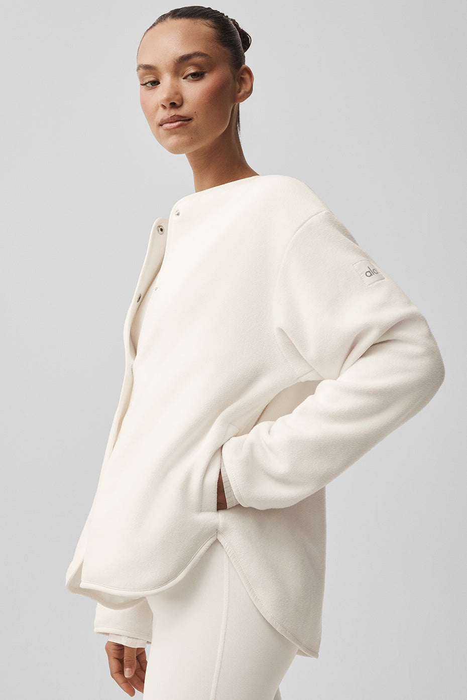 Polar Fleece Take Note Jacket - Ivory