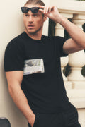 Cotton Cashmere Ever Soft Short Sleeve Crew - Black