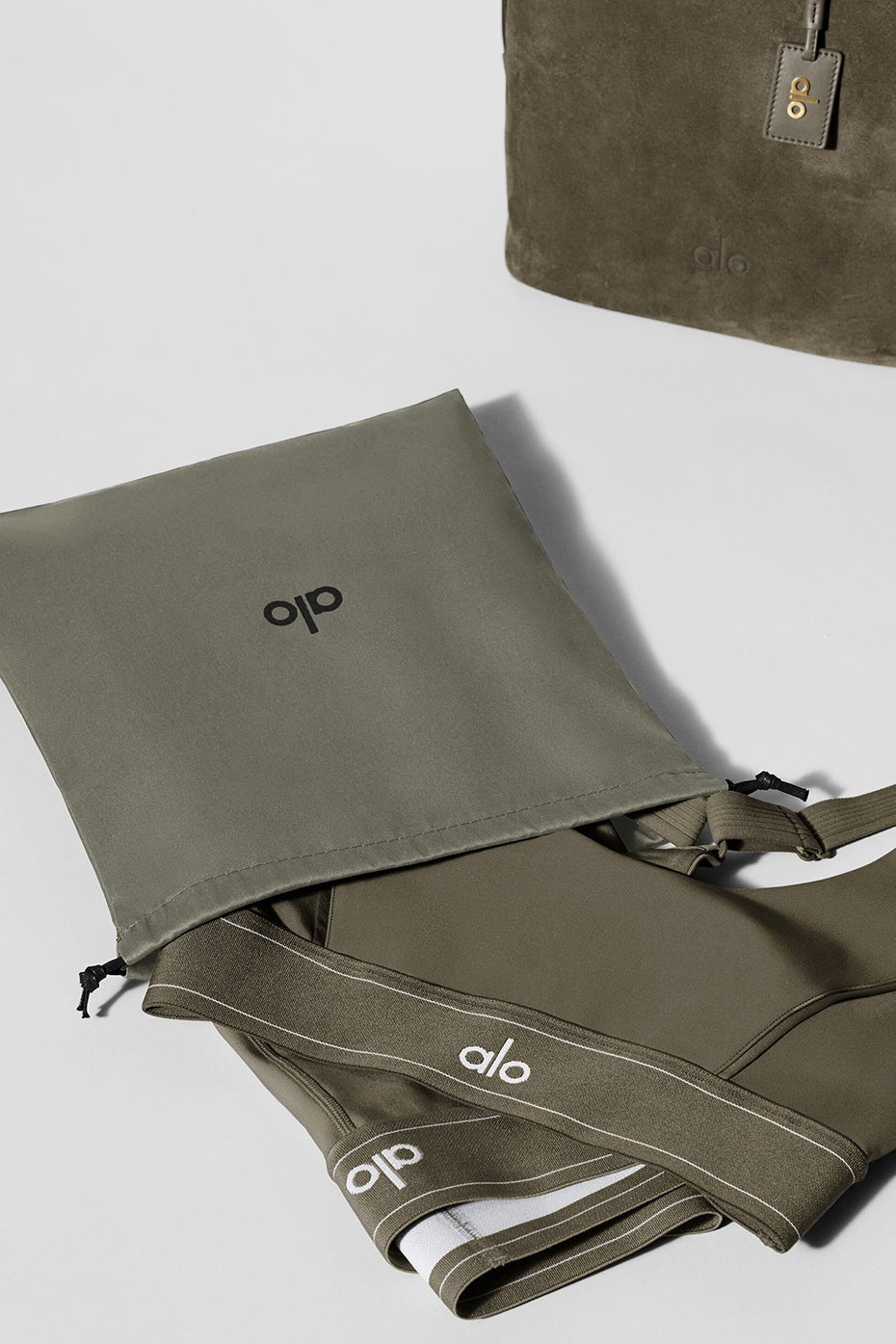 ALO Balance Bucket - Olive Tree Suede