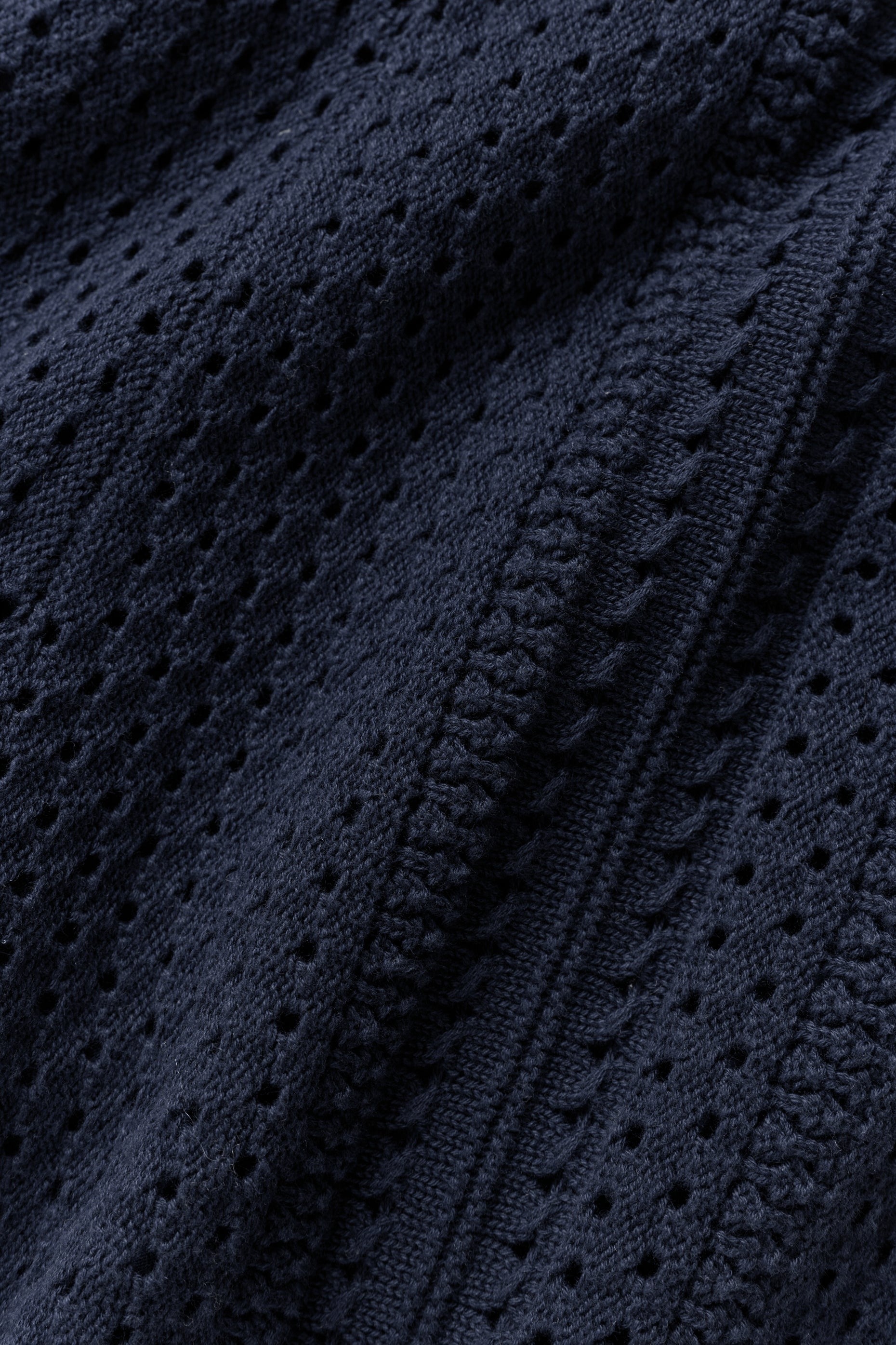 Coastline Knit Short Sleeve Polo - Navy