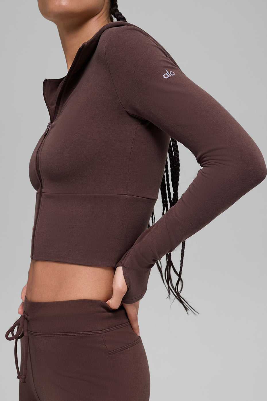 Sway Full Zip Hoodie - Brownstone