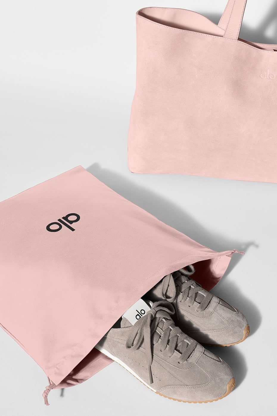 ALO Tranquility Tote - Pink Champagne Suede