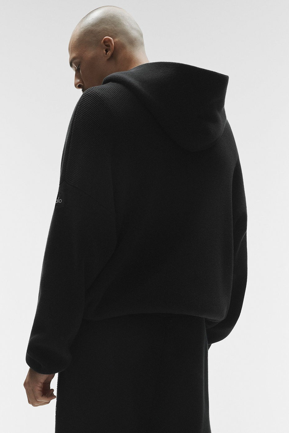 Scholar Hooded Sweater - Black