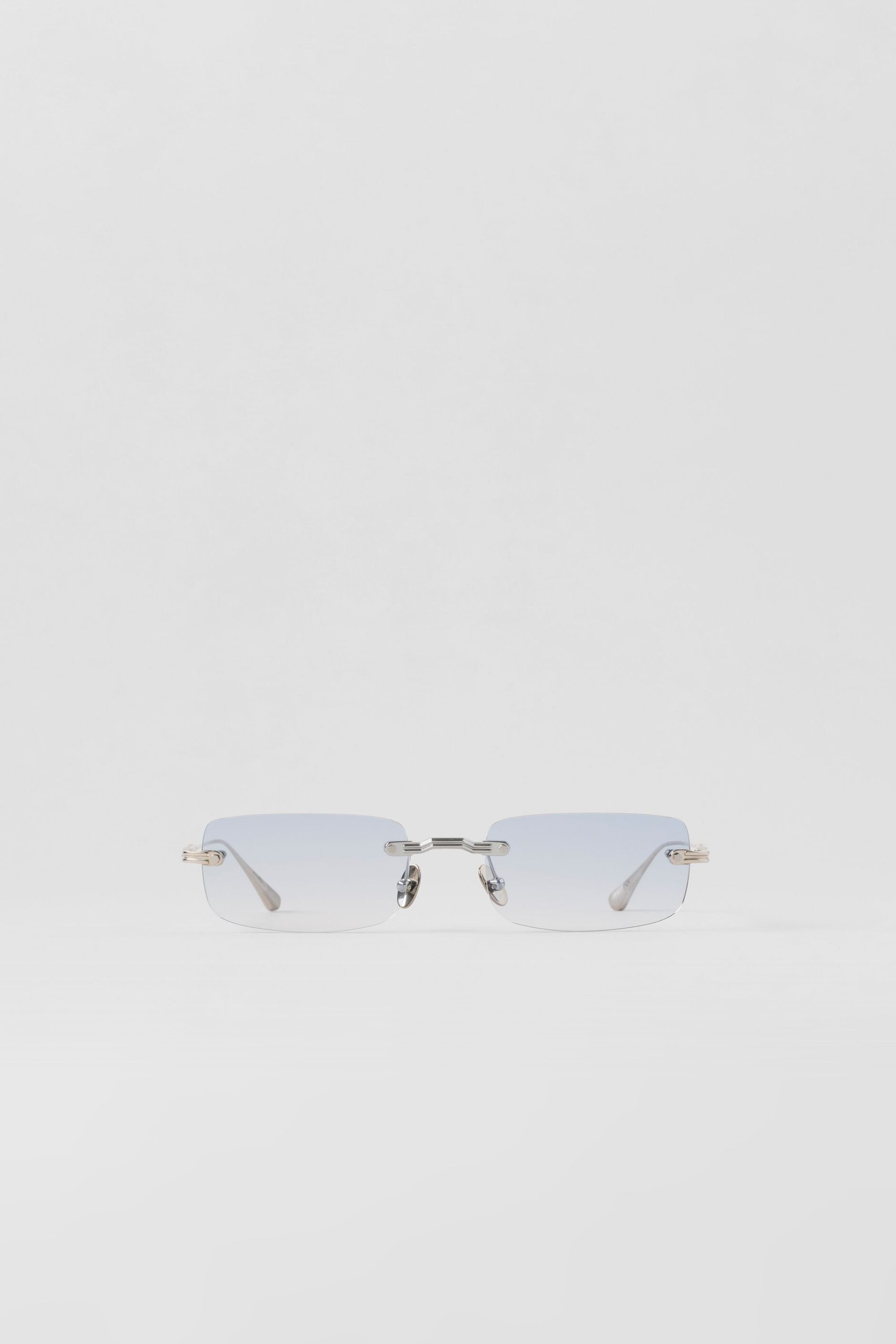 ALO Wire Frame Sunglasses - Chrome/Blue Gradient