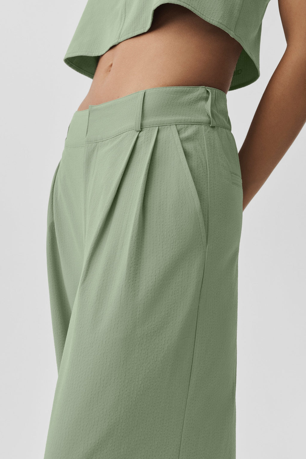 High-Waist Dreamscape Trouser (Regular) - Dune Grass