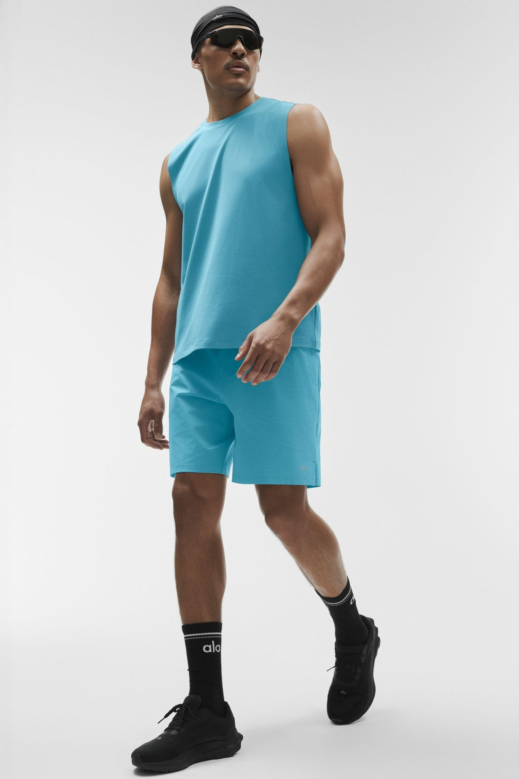 Conquer Muscle Tank - Blue Breeze