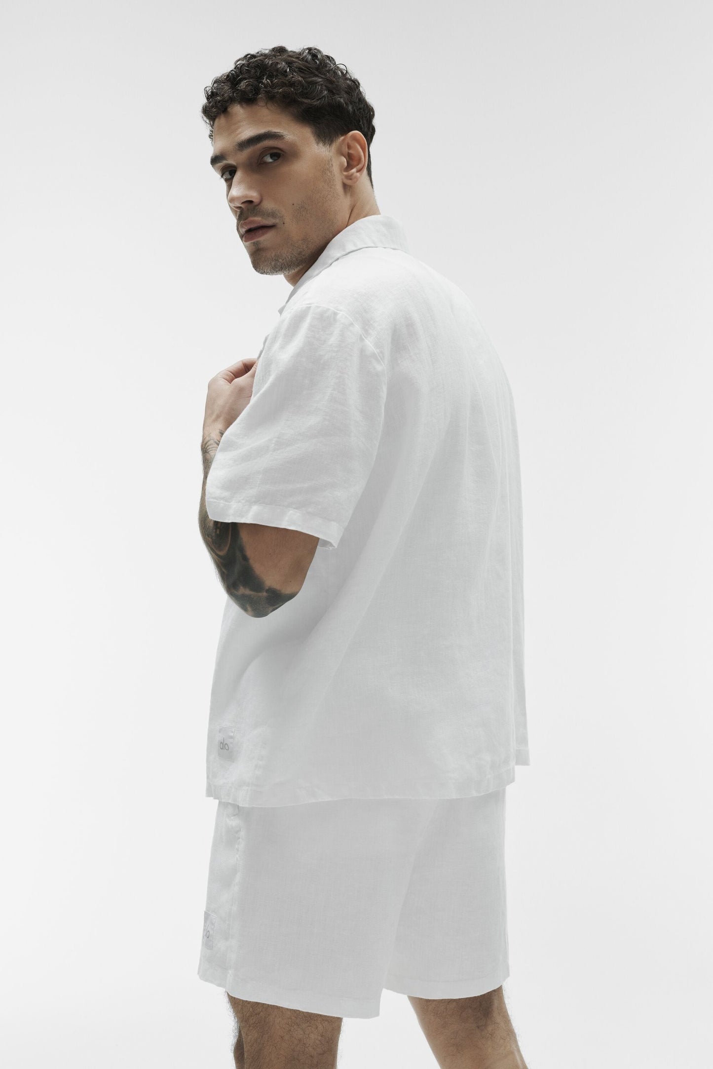 Linen Days Short Sleeve Button Up - White