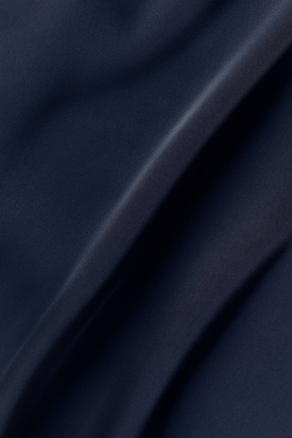 Satin Horizon Short Sleeve Button Up - Navy