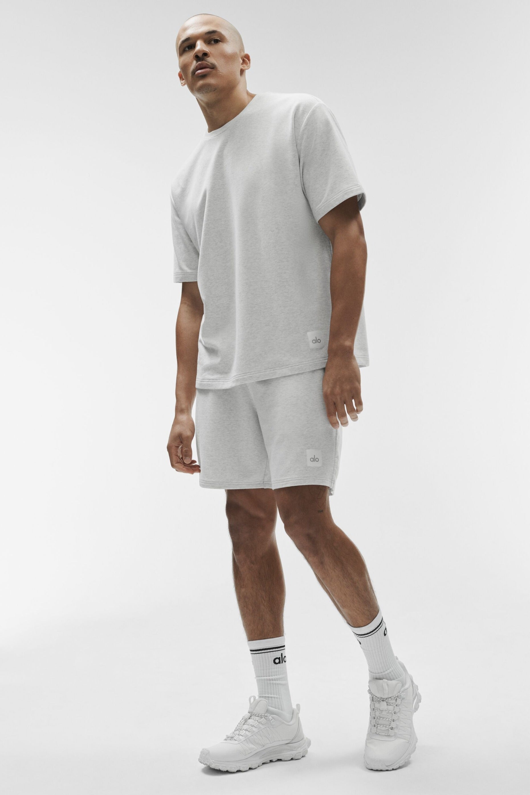 Double Take Short Sleeve - White Heather