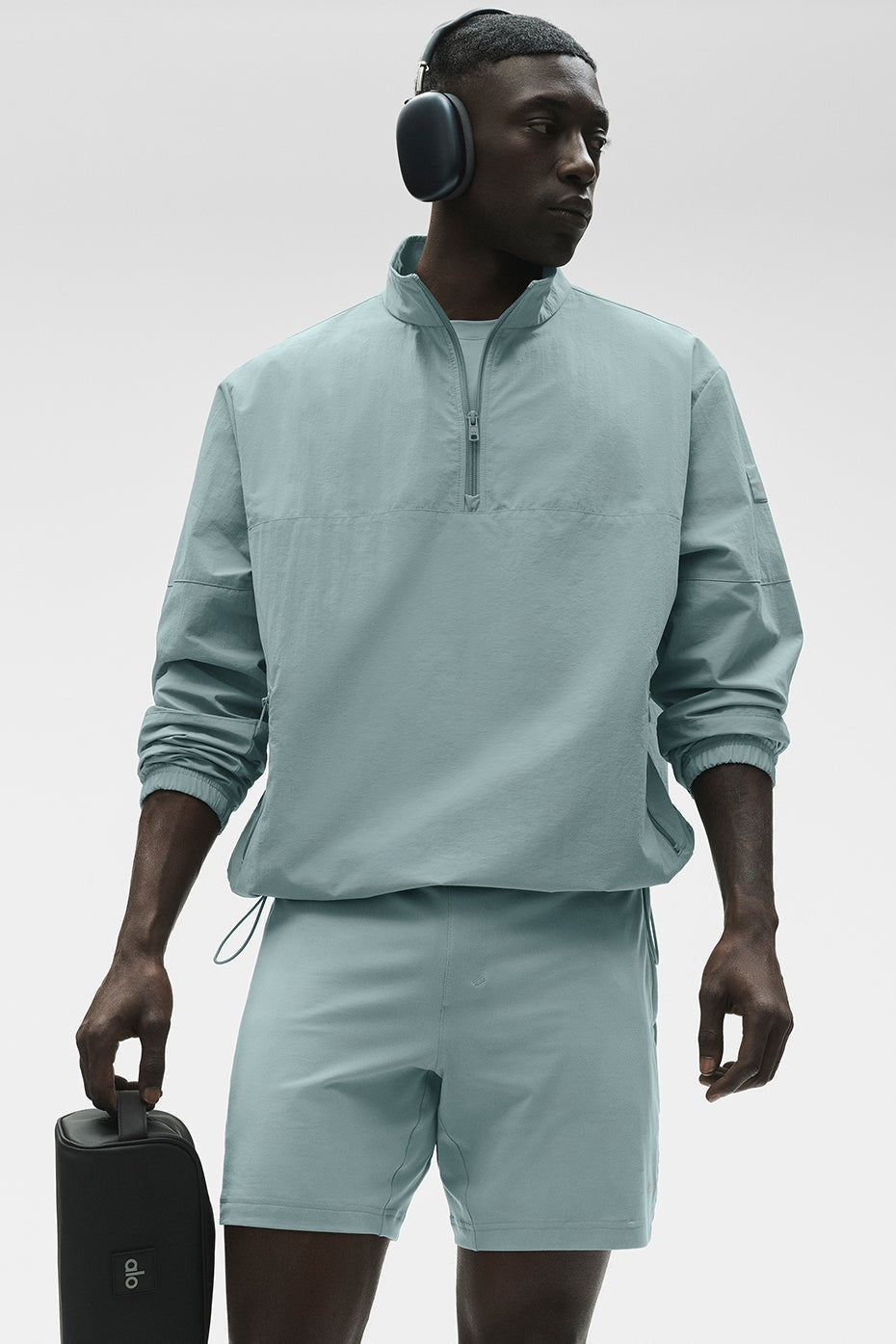 Light Weight Takeaway Track Pullover - Desert Sage