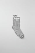 Unisex Throwback Sock - Athletic Heather Grey/White