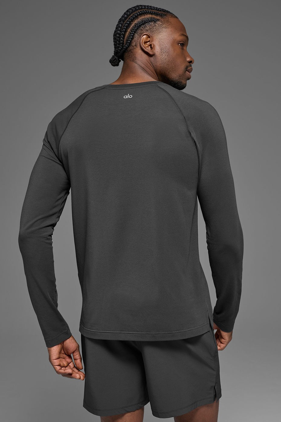 ALO Vapor Crewneck Long Sleeve - Anthracite